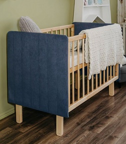 Кроватка для новорожденных Dreams Soft с велюром 