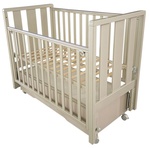 Детская кровать Кедр Lada1 с маятником, автостенкой, ящиком, колесами