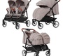 Детская коляска для двойни CARRELLO Connect  с люльками-переносками