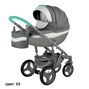 Коляска Adamex Monte Deluxe Carbon 2 в 1