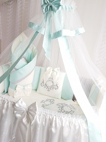 Универсальный комплект в кроватку Ecoline STELLA с выписным конвертом 