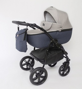 Коляска Peppy Sandra 2 в 1 с большой люлькой 