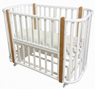 Кровать Кедр Белоснежка с поперечным маятником